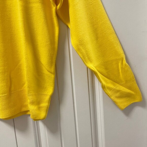 NWOT Vintage Gianni Dolce Mock Neck Sweater Yellow - Picture 5 of 12